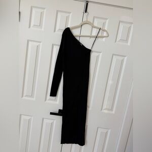 zara one shoulder dress
